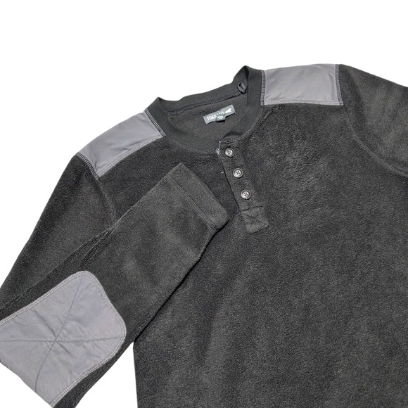 Toad&Co Mens Gray Fleece Henley Long Sleeve Pullover Sweater Shirt Size M‎ - Picture 6 of 6